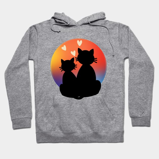 Sunset lovers Hoodie by graciefulspirit